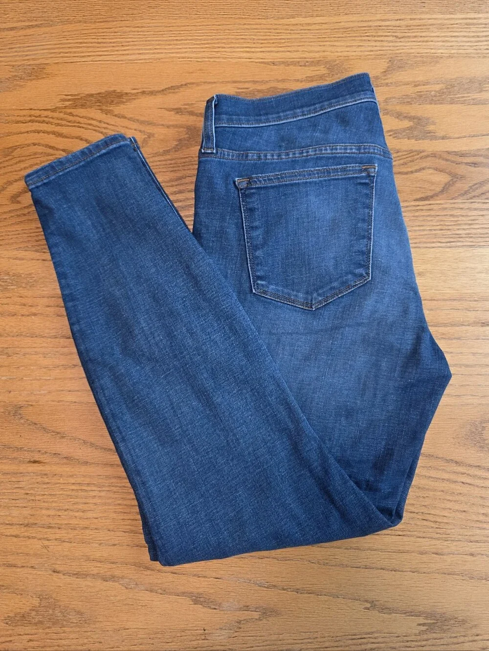J. Crew Toothpick Skinny Jeans Size 31 Women Mid Wash Stretch Blue Denim Pants